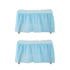 Maket Gamseong 派對婚禮桌布 + 桌裙套組, 天空藍, 2套