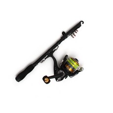 SAPA 迷你卷線器釣魚竿+旋轉卷線器 BD-2000 套組, 混色