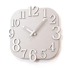 루미아 리노 화이트 인테리어 무소음 거실 벽시계 LW-50, LW-502