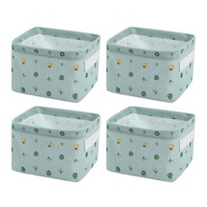 마켓피오 홈 패브릭 수납 바구니, 타입 3, 4개