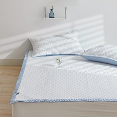 ARPEGGIO BASIC 一鋪即降-5度 超涼爽波特蘭三重織涼感墊, 藍色