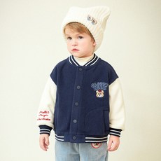 mollimelli 男童 Clothy Bear 保暖棒球夾克
