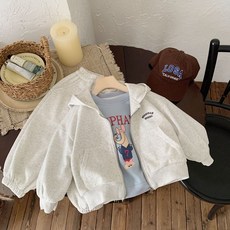 Eyumong 兒童 Arupi 日常長袖連帽拉鍊外套 + 束口長褲套裝