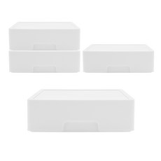 Verygoods 簡約方形收納盒 中, 4個