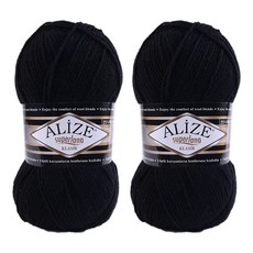 Klasik系列編織毛線, 60 黑色