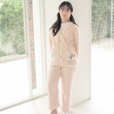 CocoDream 兒童款蘿拉可愛口袋超細纖維睡眠睡衣三件套組