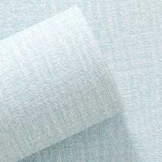 쿼르디 접착식 방수 방습 방오 단열 벽지, 라이트스카이블루