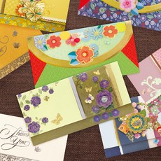 From&To 珍珠花卉零用錢信封8件組 FB1012/1013/1014/1015-34, 混合色, 1套