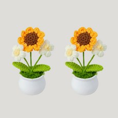 Allode 納骨塔人造花 2入, 03 奶油雛菊