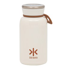 QUEEN SENSE Soo雙重真空輕量保溫瓶, 乳白色, 350ml