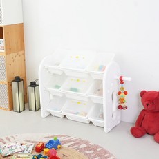 미루 초이스 3단 와이드 캡형 정리함, 화이트, 1개