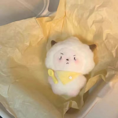 비투윈 구슬 체인 귀여운 인형, 흰색 양, 1개, 10cm