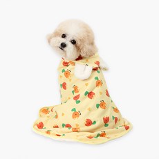 이츠독 반려동물 소프트 베베 담요, 옐로우, 1개