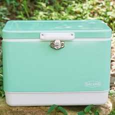 SALVAN 復古薄荷綠露營冰桶, 29L, 混合色