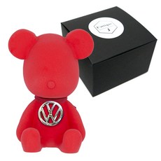 라띠크제이 엠블럼베어 차량용 방향제 폭스바겐 레드 + 가든스위피 5ml 리필 세트, 1개