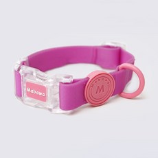 PASTEL PET 寵物彩色防水項圈, 粉紅色, 1個
