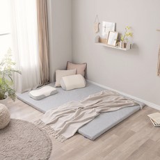 까르마 클린 메모리폼 55밀도 토퍼, 그레이, 7cm