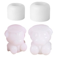 E家烘焙矽膠冰模熊寶寶+熊媽媽+玫瑰花小+大套組, 單一顏色, 1套