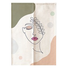 藝術圖繪門簾, 款式1