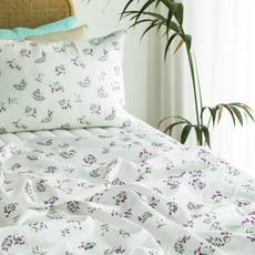 印花夏季人造絲薄被, 黑莓