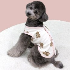 Dr.Blank寵物Blank狗棕熊棉背心, 象牙