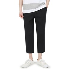 다꾸앙 남성용 통기성 여름 듀이 린넨 일자 와이드 스판 9부 밴딩바지 D04N6_pc2700