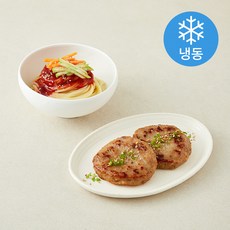 셰프초이스 육즙가득 한돈 떡갈비 앤 쫄면 (냉동), 400g, 1개