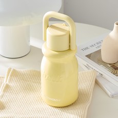 홀로홀로 밀크 원터치 텀블러, YELLOW, 430ml, 1개