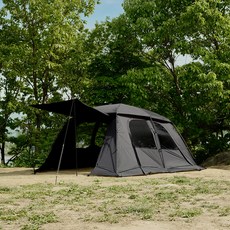 아퀼라 리빙쉘 지퍼식 TPU 텐트, 다크그레이, 5인용