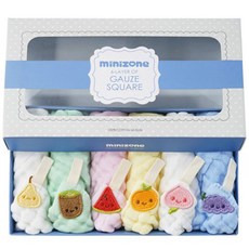 미니존 과일 동물 친구들 고리손수건 6종 세트