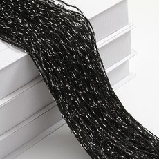 아티홈 반짝 모던 파티 실커튼 벨크로형, 블랙