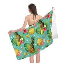 西瓜鳳梨插圖印花海灘巾 80 x 160 cm, 12, 1個