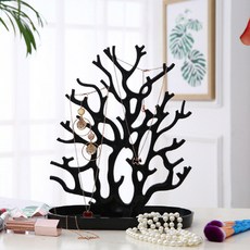 댓츠댓 액세서리 수납 장식 산호, 블랙, 1개