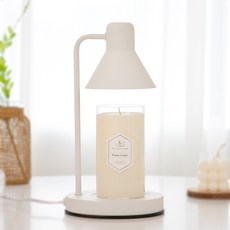 The Sweet Candle + Mono Candle Warmer 白色錶盤 + 燈泡 2p 套裝, 4 Fresh Linen, 白色
