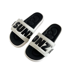 Ando魔鬼氈束帶拖鞋, 245, Clova White