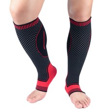 Richduck Naya Style 居家訓練 健身 護腿 2入 YGYP-195, 1個, 紅色