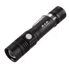 디제이디 충전식 줌라이트 손전등 518, 1개