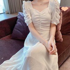 여성용 블랙101 위드 셔링 플레어 롱 원피스 CH-2319308 빅사이즈 포함