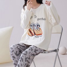 더모더니크 여성용 데일리 잠옷 상하의 세트