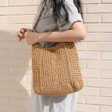 Knit Love 金屬網袋材料包 編織 + 鉤針 + 圖案, 1個, 金色