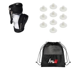 NAYASTYLE 高爾夫球袋 + TPE 高爾夫短梯 10入 + 收納袋組合 GFYP-133-3+168-2PU, 混色