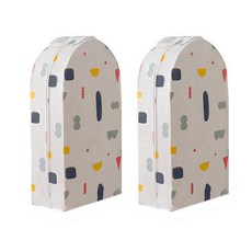 幾何圖案衣物防塵罩 L號, 1件, 2個