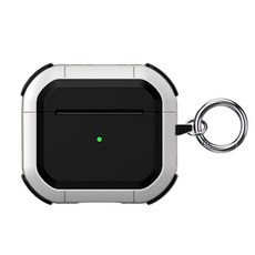 Fortitude 雙色邊緣 AirPods 3代 保護殼 + 登山扣套組, 白色, 單一商品, 1個