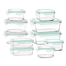 Glasslock 強化玻璃微波經典保鮮盒, 1組, 10個