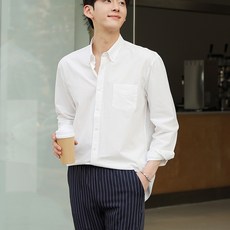 PLAYS 男式鈕扣簡單襯衫南方