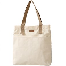 單肩帆布尿布包, 白色