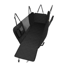 Atozoo 汽車寵物後座全覆蓋網眼車用坐墊, 黑色