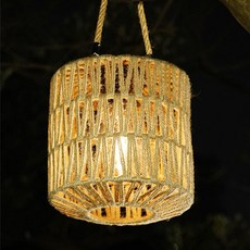 VISANG LED復古繩索太陽能庭園燈, 燈泡色