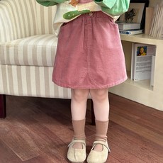 Starbean 女童燈芯絨鬆緊帶裙