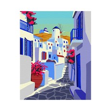 Play about 聖托里尼街 DIY 傑作繪畫套組 40 x 50cm, 混色